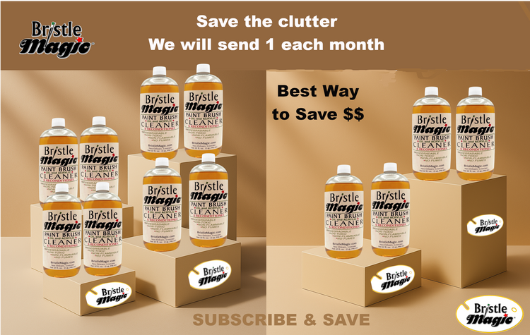 Subscription: Best way to save 20% off for 1 year supply 32 oz bottles of Bristle Magic