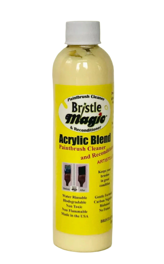 Best Artist Acrylic Paintbrush Cleaner | Bristle Magic | 8 oz