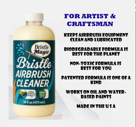 Bristle Magic Airbrush Cleaner | 16 oz